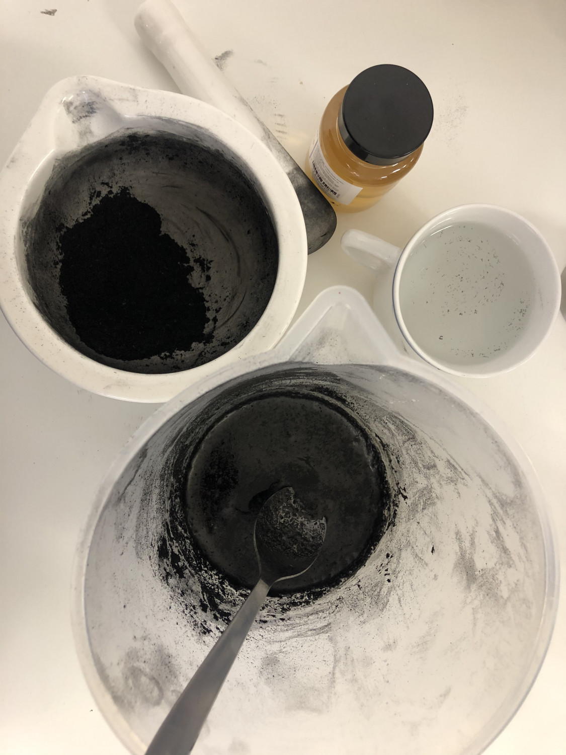 how to make ink with charcoal